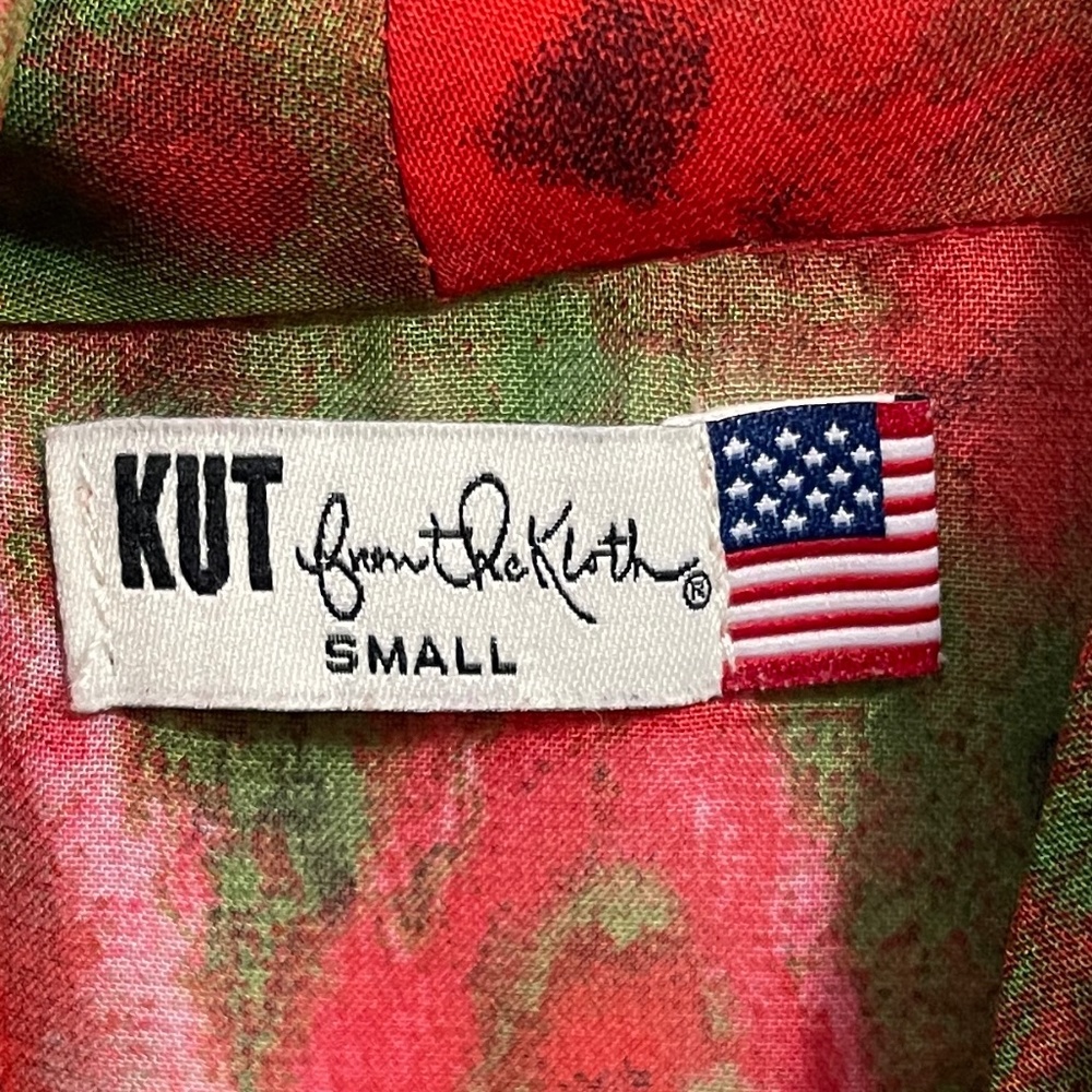Kut from the cloth‎ sleeveless faux wrap blouse size Small - Picture 4 of 6